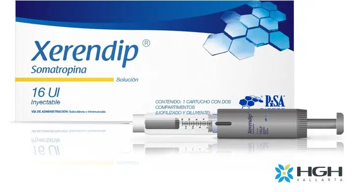 Xerendip HGH Injections Blue and White Box