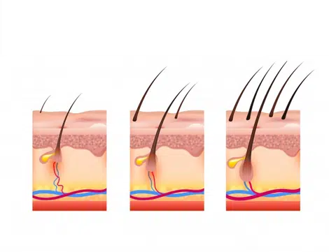 model image of hair growth